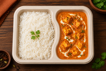 Paneer Masala and Basmati Rice