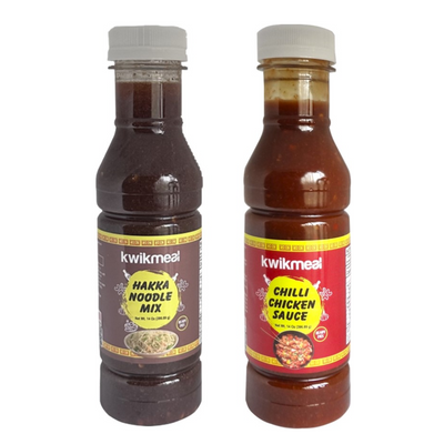 KwikMeal Hakka Noodle Mix & KwikMeal Chilli Chicken Sauce - 14 Oz per pack - Free Shipping