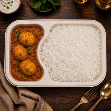 Egg Curry & Basmati Rice