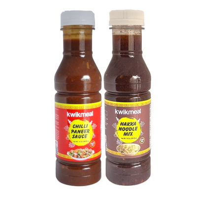 KwikMeal Hakka Noodle Mix & KwikMeal Chilli Paneer Sauce - 14 Oz per pack - Free Shipping