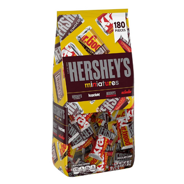 HERSHEY'S Miniatures Variety Pack Chocolate Candy, 180 pcs.