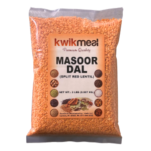 Kwik Meal Masoor Dal 2 Pound Bag (32 oz) - Split Red Lentil - All Natural | Vegan | Non GMO