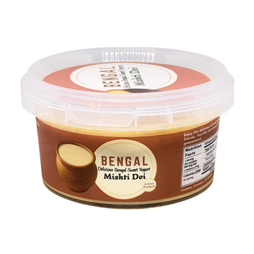 BENGAL Mishti Doi (Sweet Bengal Yogurt) - 200 Gms (7 Oz) Cup. 12 Pack