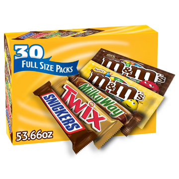 Mars Chocolate Candy Bars, Variety Pack, Full Size, 30 pk. - Free Shipping